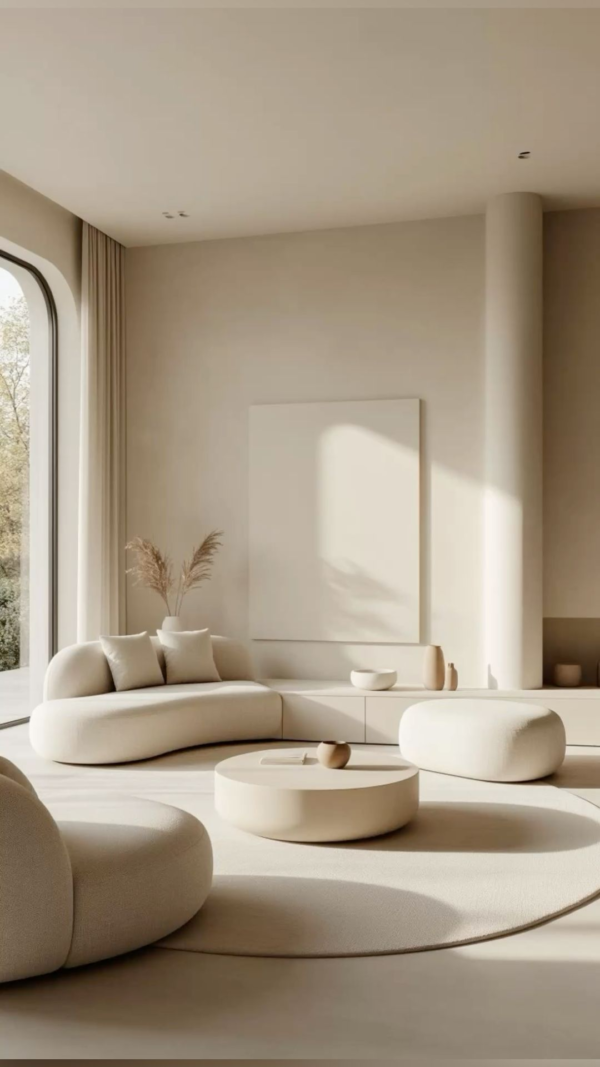 Luxury Custom Furniture Solutions italian minimalism interior design living room3 Bespoke Italian Minimalist Seating for Modern Oceanfront Villas