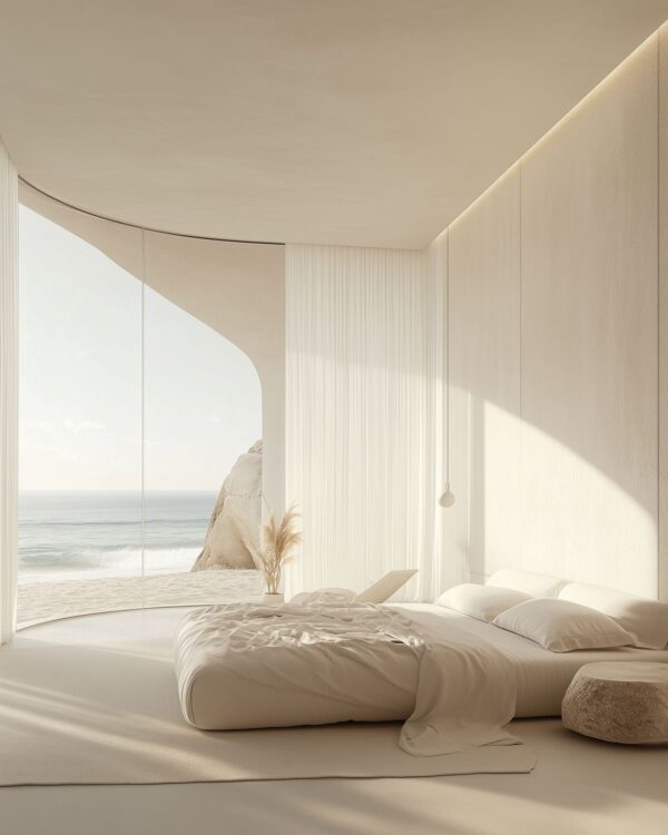 Turnkey bespoke furniture solutions for luxury italian minimalism villa residence design bedroom room1 Elevate Contemporary Luxury Villa Living