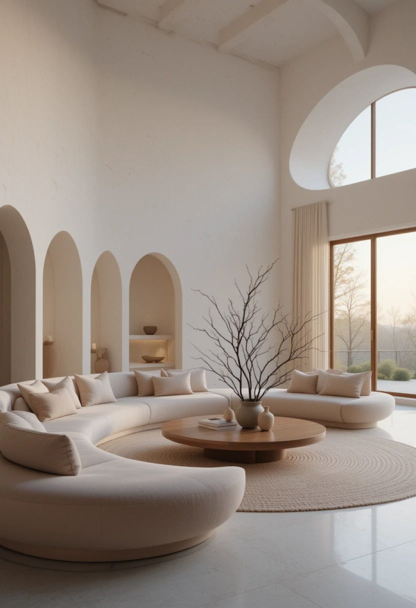 Turnkey bespoke furniture solutions for luxury italian minimalism villa residence design living room2 Elevate Contemporary Luxury Villa Living