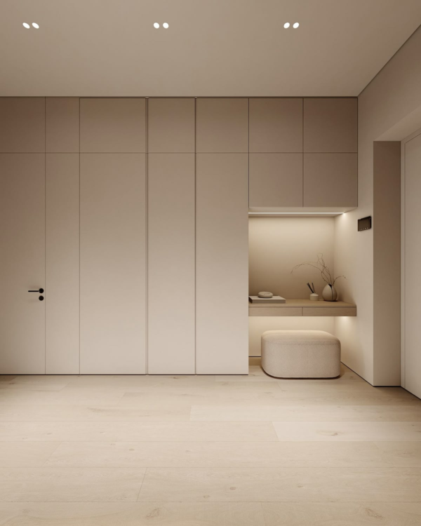 Turnkey bespoke furniture solutions for luxury italian minimalism villa residence design wardrobe2 Elevate Contemporary Luxury Villa Living