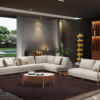 Bespoke Contemporary Sofa Set for Luxury Villa Living Rooms