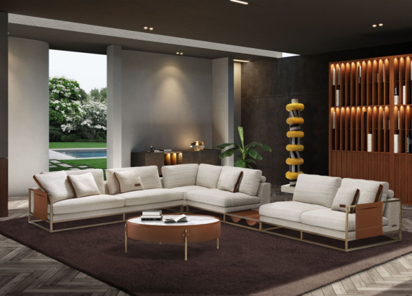 Bespoke Contemporary Sofa Set for Luxury Villa Living Rooms
