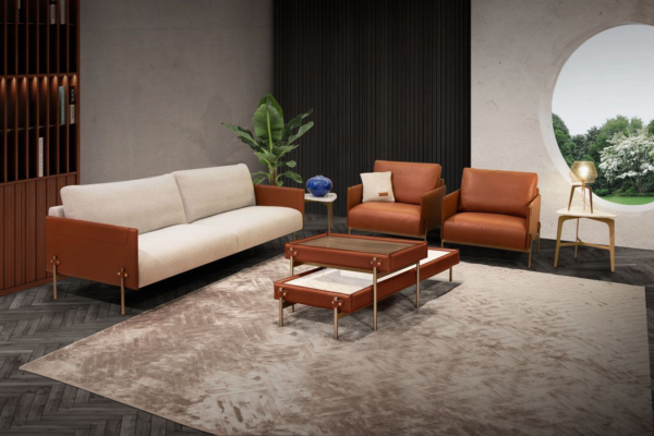 Bespoke Contemporary Sofa Set for Luxury Villa Living Rooms