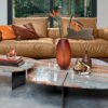 Luxury Italian Leather Sofa for Modern Villas