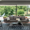 Luxury Italian Leather Sofa for Modern Villas
