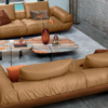 Luxury Italian Leather Sofa for Modern Villas
