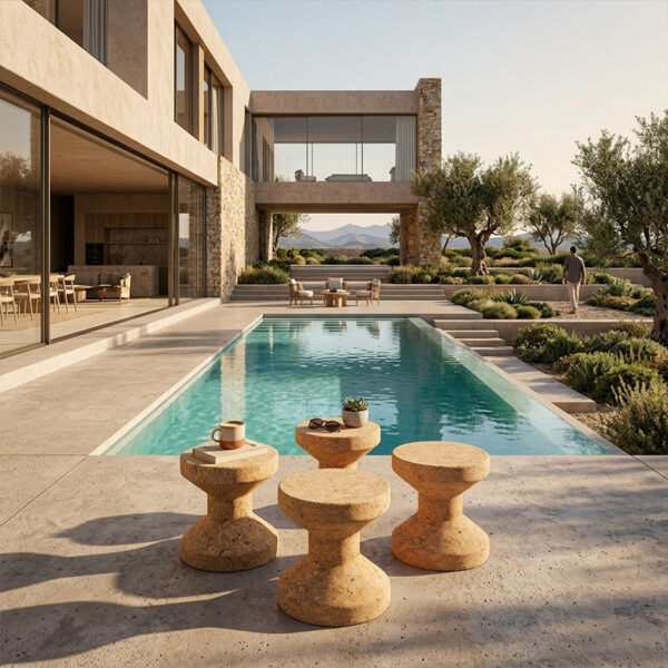 luxury outdoor side table