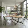 minimalist wooden table