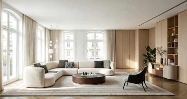 Luxury Modular Sofa for Contemporary Villa Living Rooms
