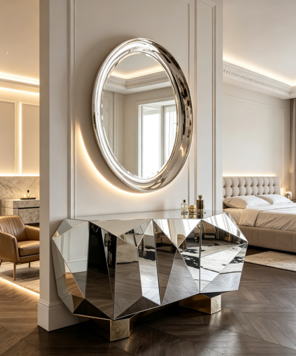 04931553-b0d5-4e7f-972e-e65a5a6fe163 Diamond Sideboard | Luxury Sculptural Storage Cabinet for Modern Villas