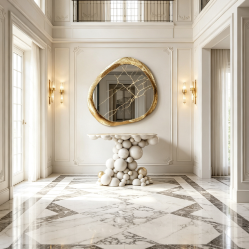 04beb28b-03e4-406b-b924-3ac4c60a4e3c Newton Console Table | Luxury Sculptural Entrance Furniture for Modern Villas
