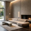 0b49f957-da0b-4b5f-ac88-dd0d38c42a36 Organic Modern Modular Sofa | Quiet Luxury Villa Interior