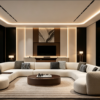 Luxury Modular Sofa for Contemporary Villa Living Rooms