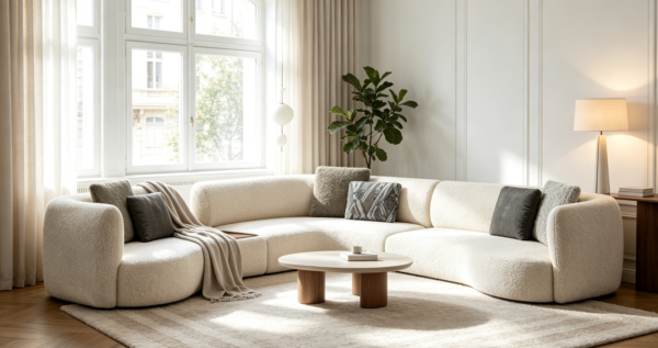 Luxury Modular Sofa for Contemporary Villa Living Rooms