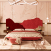 Bespoke Upholstered Bed for Contemporary Luxury Villa Bedrooms