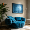 257fc0b4-149b-4a28-9e62-410dc552b06b Sculptural Italian Leather Sofa for Designer Residences
