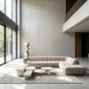 26395e56-47ea-4ecf-baae-add7be789f94 Organic Modern Modular Sofa | Quiet Luxury Villa Interior