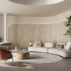 Sculptural Luxury Seating for Contemporary Villa Interiors