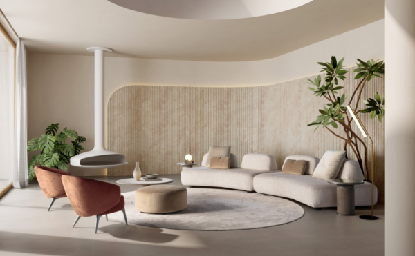 Sculptural Luxury Seating for Contemporary Villa Interiors