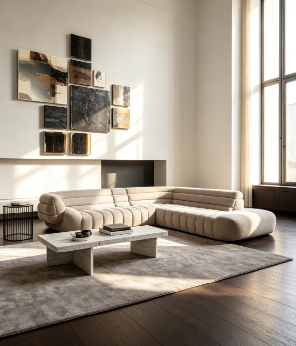 360db08c-5b86-40d1-a2e7-39cd47f9536a Organic Modern Modular Sofa | Quiet Luxury Villa Interior