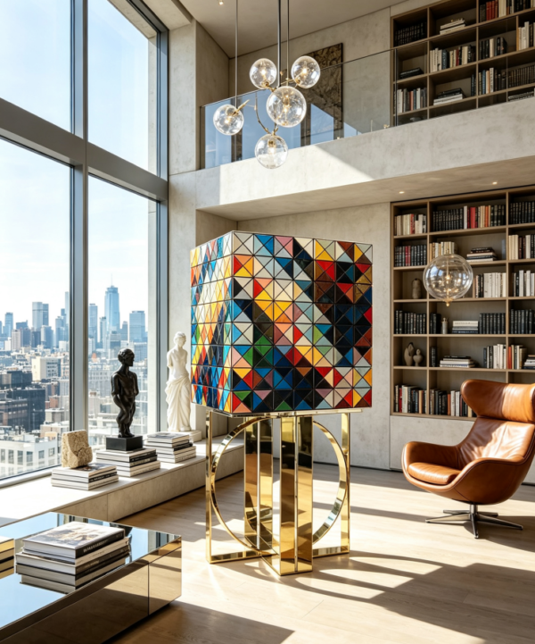 398910ef-2021-41a9-97a1-a134e42f96c7 Pixel Cabinet | Luxury Mosaic Storage Cabinet for Contemporary Villa Interiors