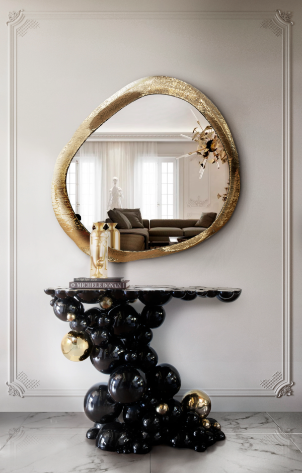 Newton Console Table | Luxury Sculptural Entrance Furniture for Modern Villas