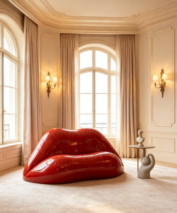 Dalilips Style Sofa | Sculptural Luxury Sofa for Villas & Art Spaces
