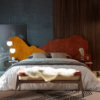 Bespoke Upholstered Bed for Contemporary Luxury Villa Bedrooms