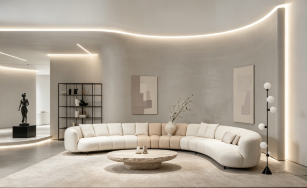 Seed Modular Sofa for Luxury Villa Living Rooms