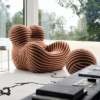 UP Series Sculptural Lounge Chair | Italian-Inspired Luxury Chair for Villas