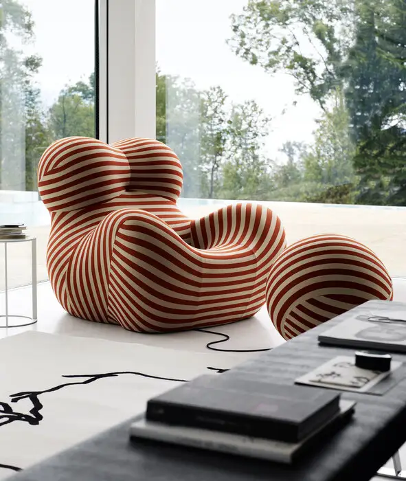 UP Series Sculptural Lounge Chair | Italian-Inspired Luxury Chair for Villas