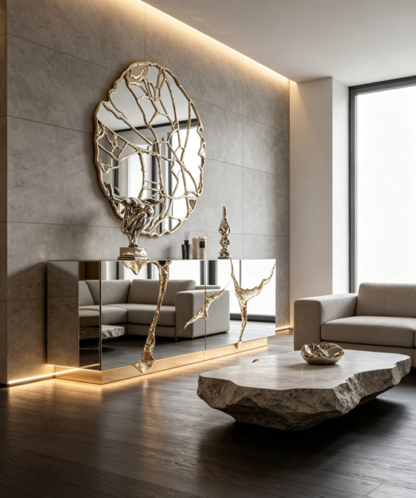 a398372d-fd21-4c20-8c5f-cf989c15bb96 Lapiaz Sideboard | Sculptural Luxury Cabinet for Contemporary Villa Interiors