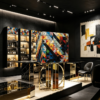 b909cdbf-5a44-4320-87f9-945db2864c24 Pixel Cabinet | Luxury Mosaic Storage Cabinet for Contemporary Villa Interiors