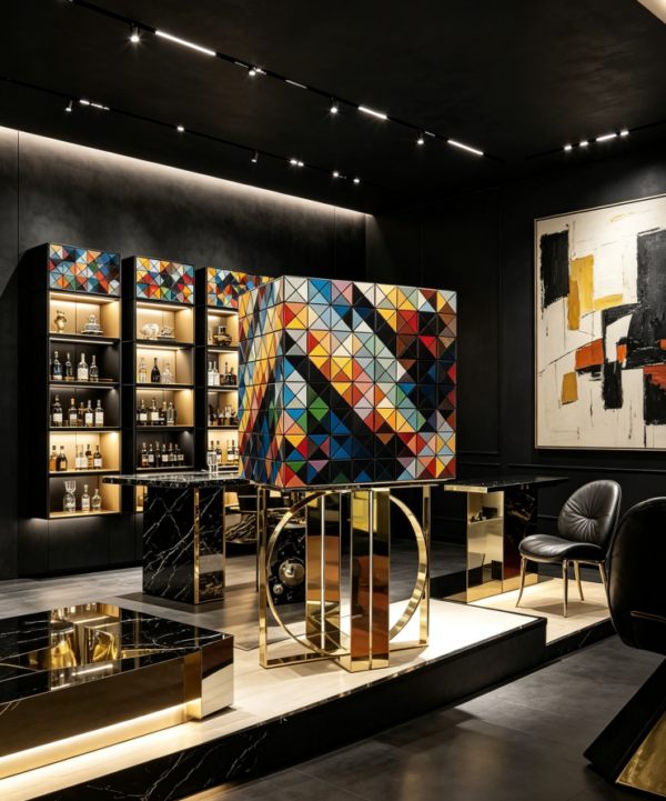 b909cdbf-5a44-4320-87f9-945db2864c24 Pixel Cabinet | Luxury Mosaic Storage Cabinet for Contemporary Villa Interiors