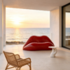 Dalilips Style Sofa | Sculptural Luxury Sofa for Villas & Art Spaces