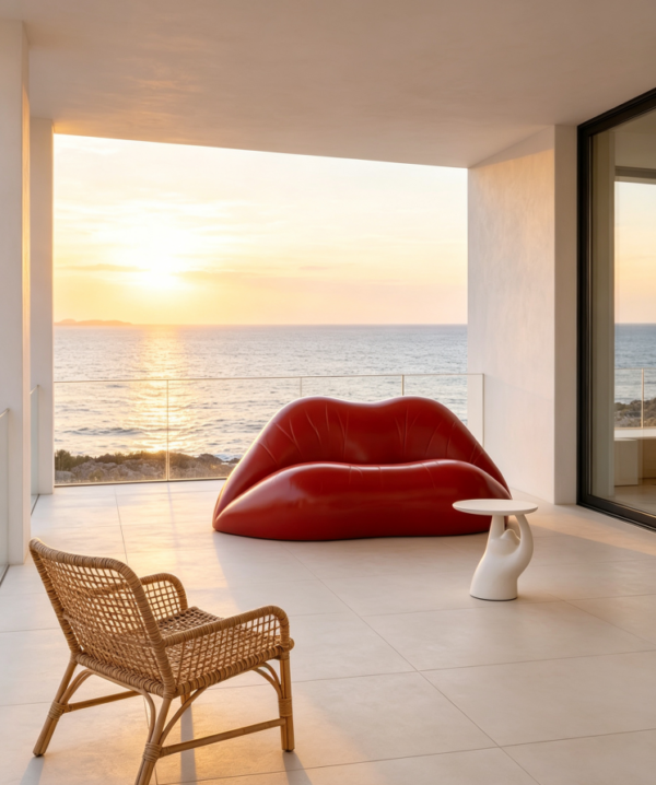 Dalilips Style Sofa | Sculptural Luxury Sofa for Villas & Art Spaces