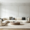 Luxury Modular Sofa for Contemporary Villa Living Rooms