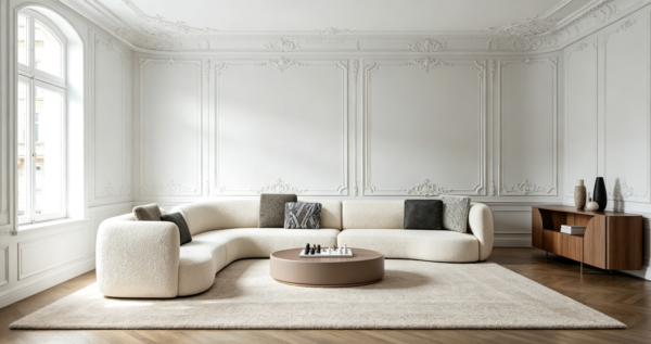 Luxury Modular Sofa for Contemporary Villa Living Rooms