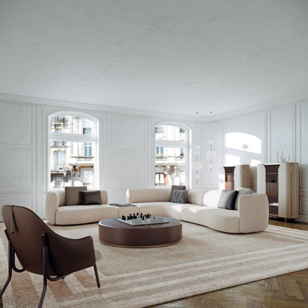 Luxury Modular Sofa for Contemporary Villa Living Rooms