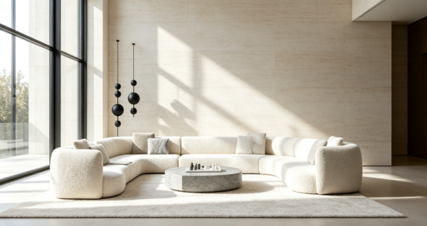 Luxury Modular Sofa for Contemporary Villa Living Rooms