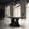 Newton Console Table | Luxury Sculptural Entrance Furniture for Modern Villas