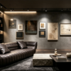 e463152e-da4b-4ebe-bc18-07f0755b74fd Sculptural Italian Leather Sofa for Designer Residences
