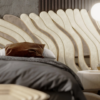 Bespoke Upholstered Bed for Contemporary Luxury Villa Bedrooms