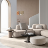 Sculptural Luxury Seating for Contemporary Villa Interiors