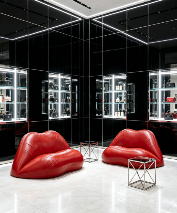 Dalilips Style Sofa | Sculptural Luxury Sofa for Villas & Art Spaces
