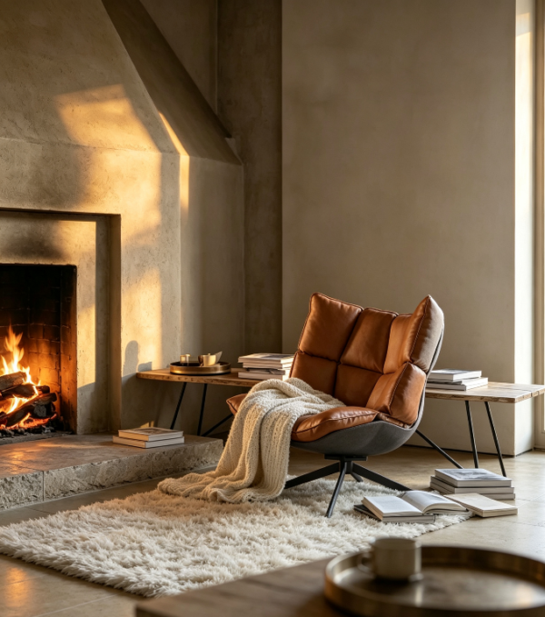 B&B Husk Chair for Contemporary Villa Living Spaces