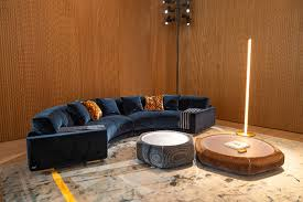 Fendi Parsifal Curved Sofa | Designer Sofa for Villa Interiors
