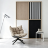 B&B Husk Chair for Contemporary Villa Living Spaces